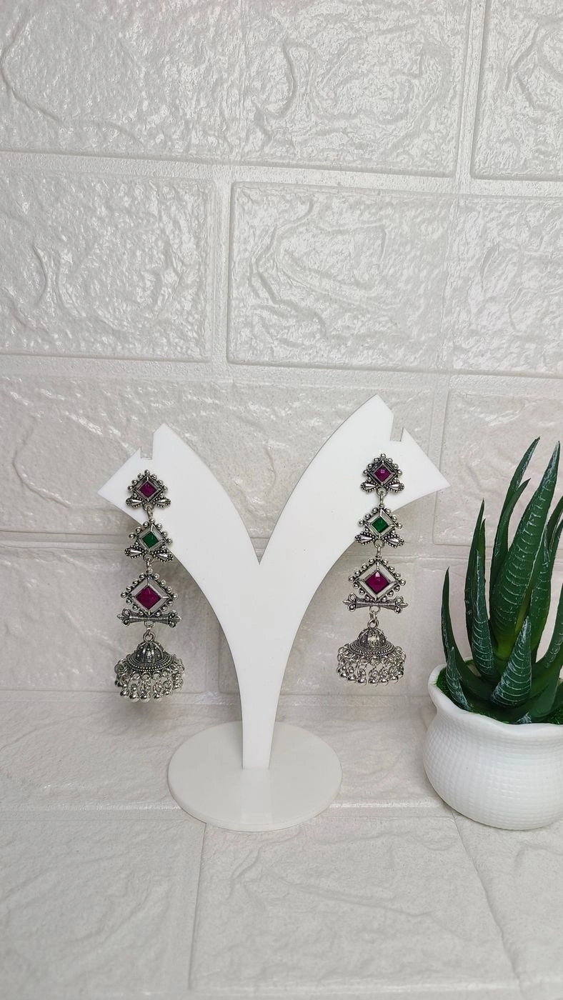 Oxidised Jhumka