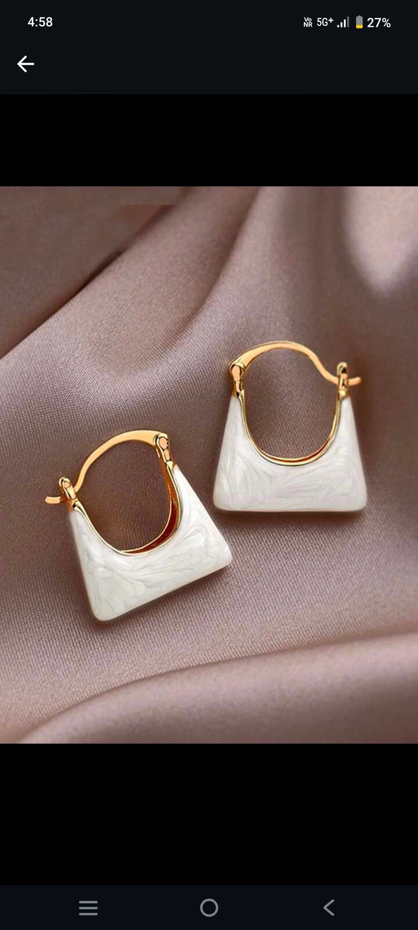 Trendy Bag earring