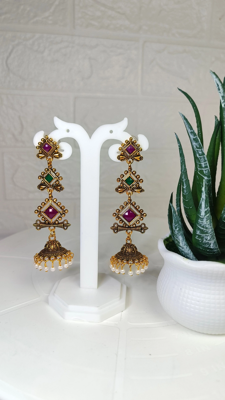 Multi jhumka earring
