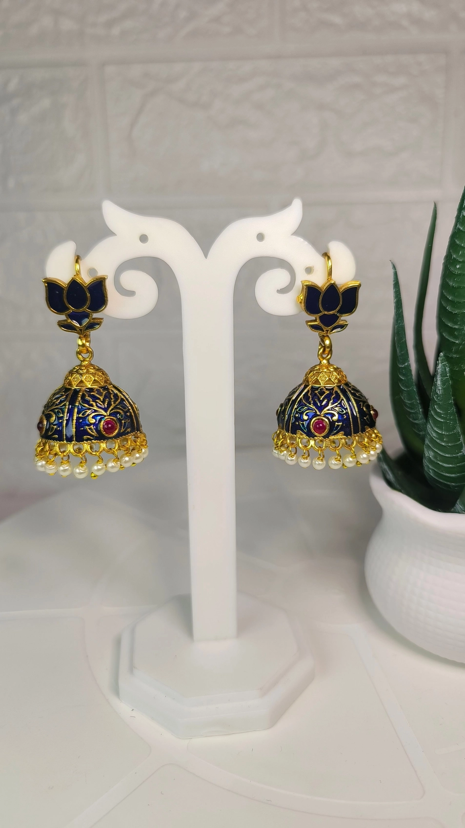 Lotus Jhumka