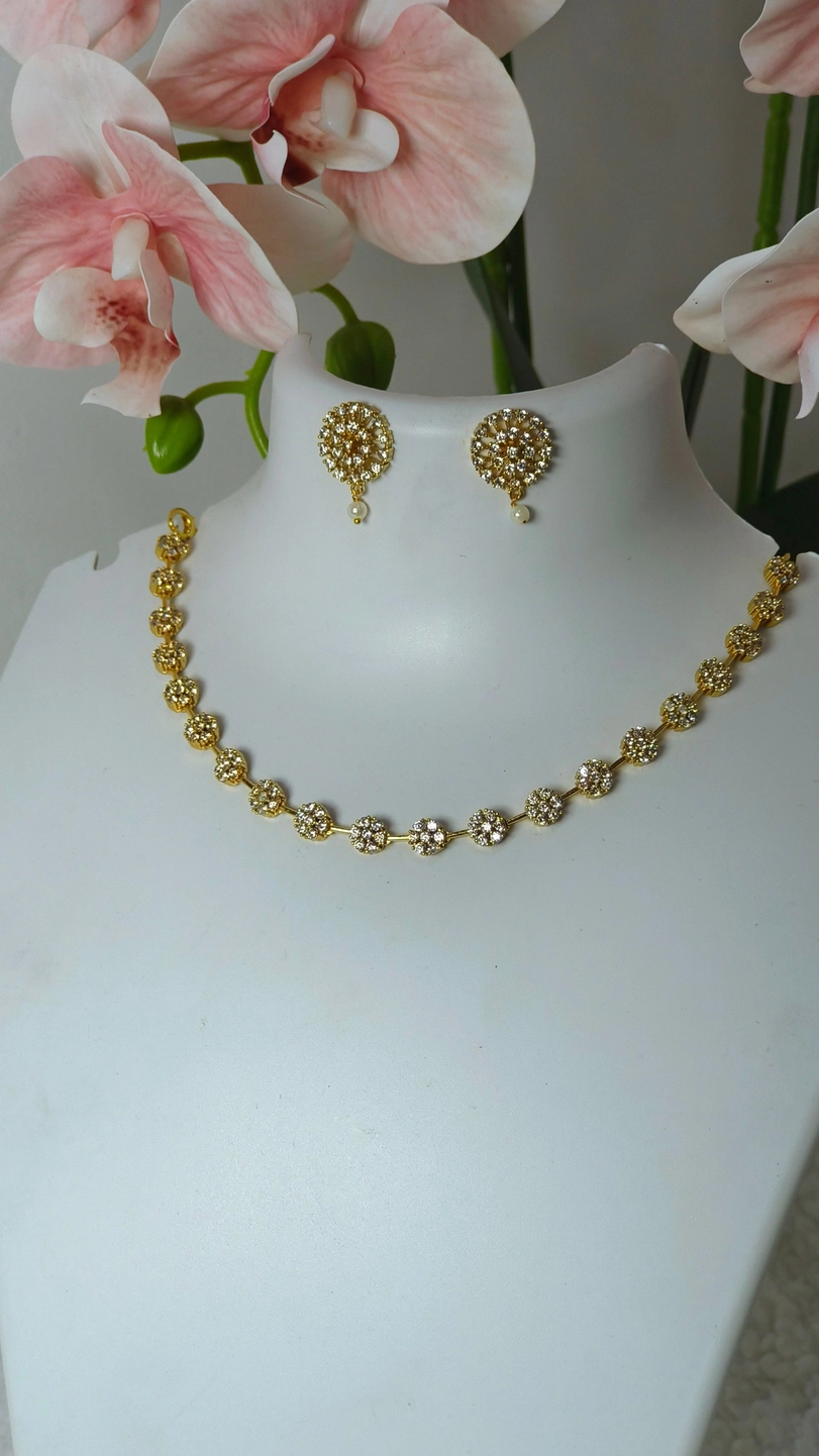 AD floral necklace set 2