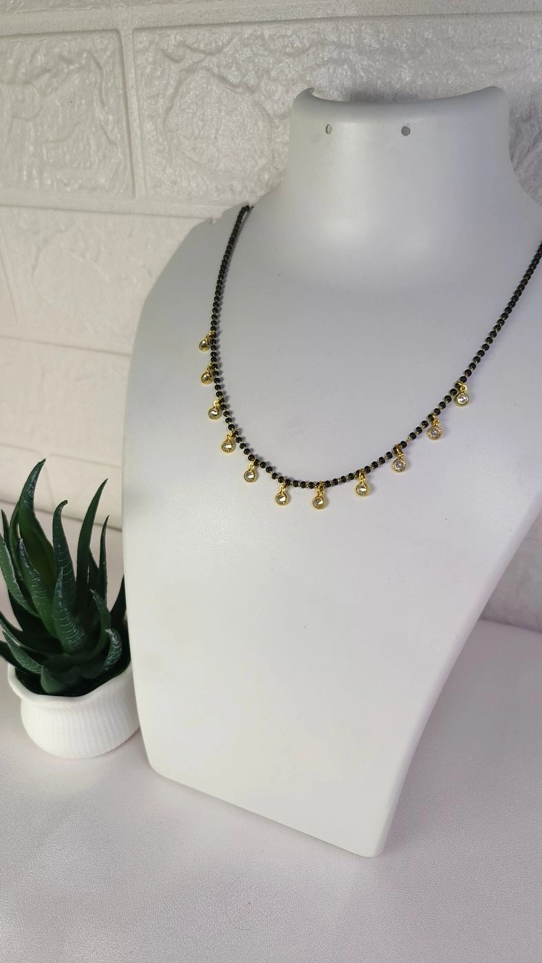White stone mangalsutra 2