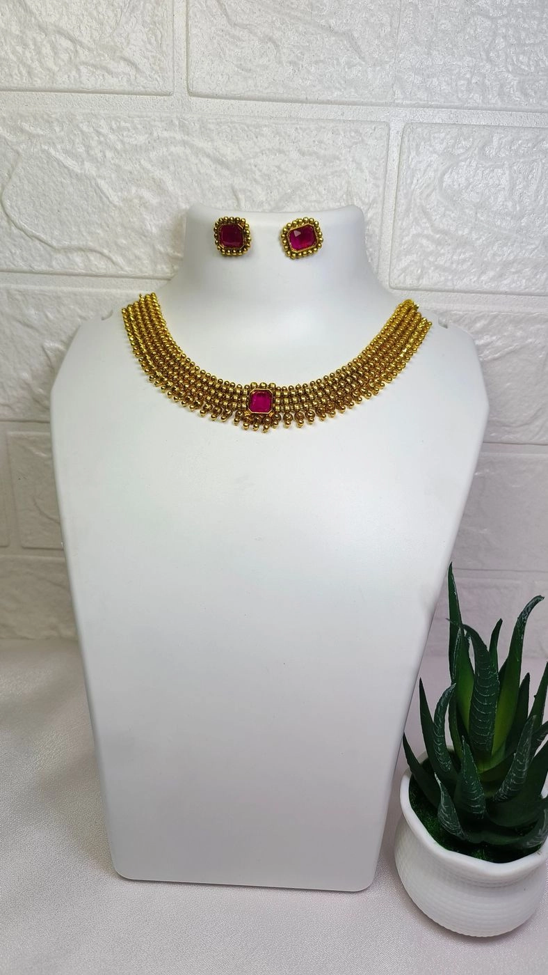 Ruby Necklace set 1