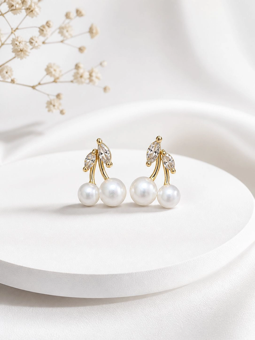 AD stone with pearl earring ✨