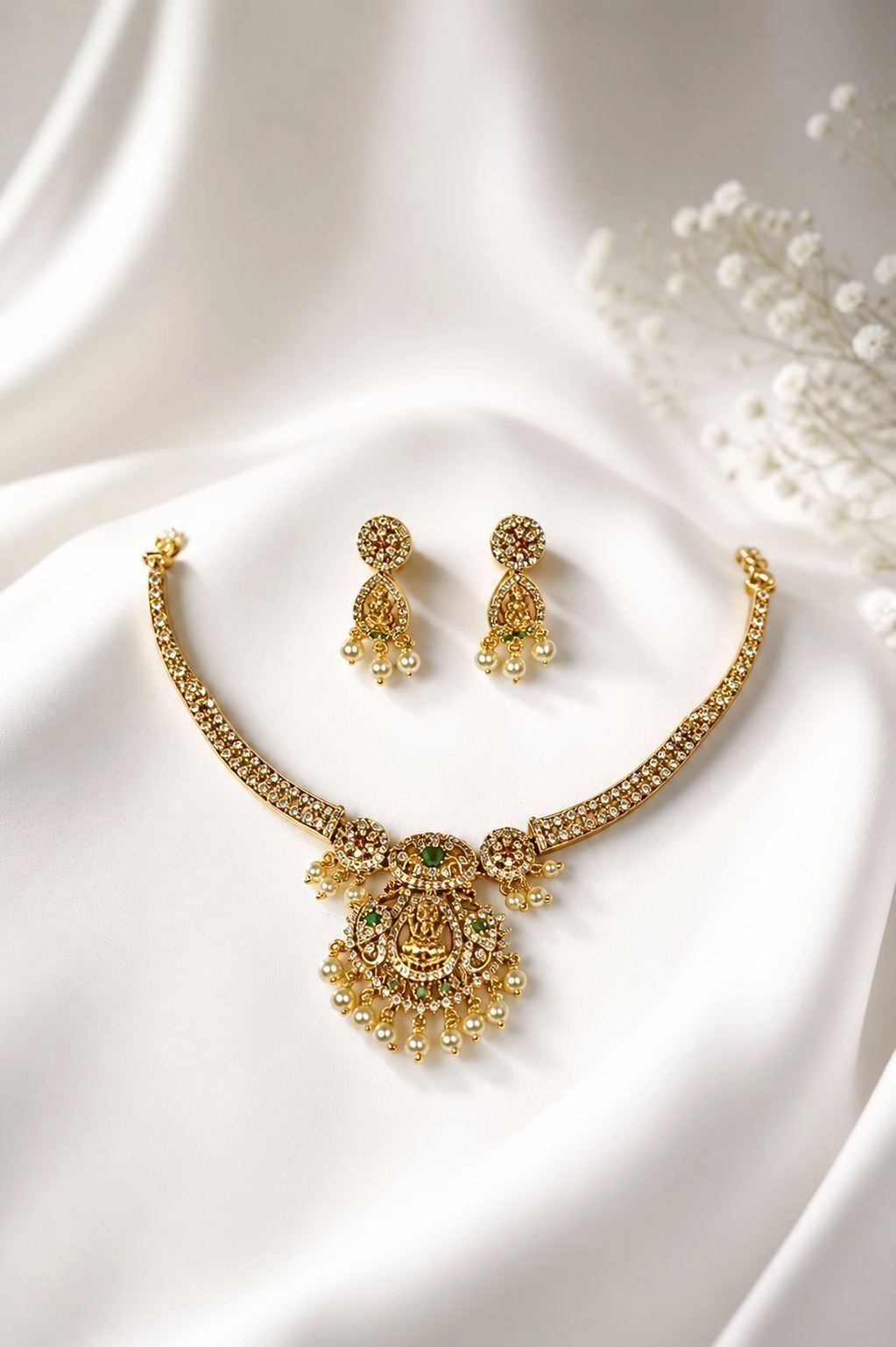 AD lakshmi necklace set 2