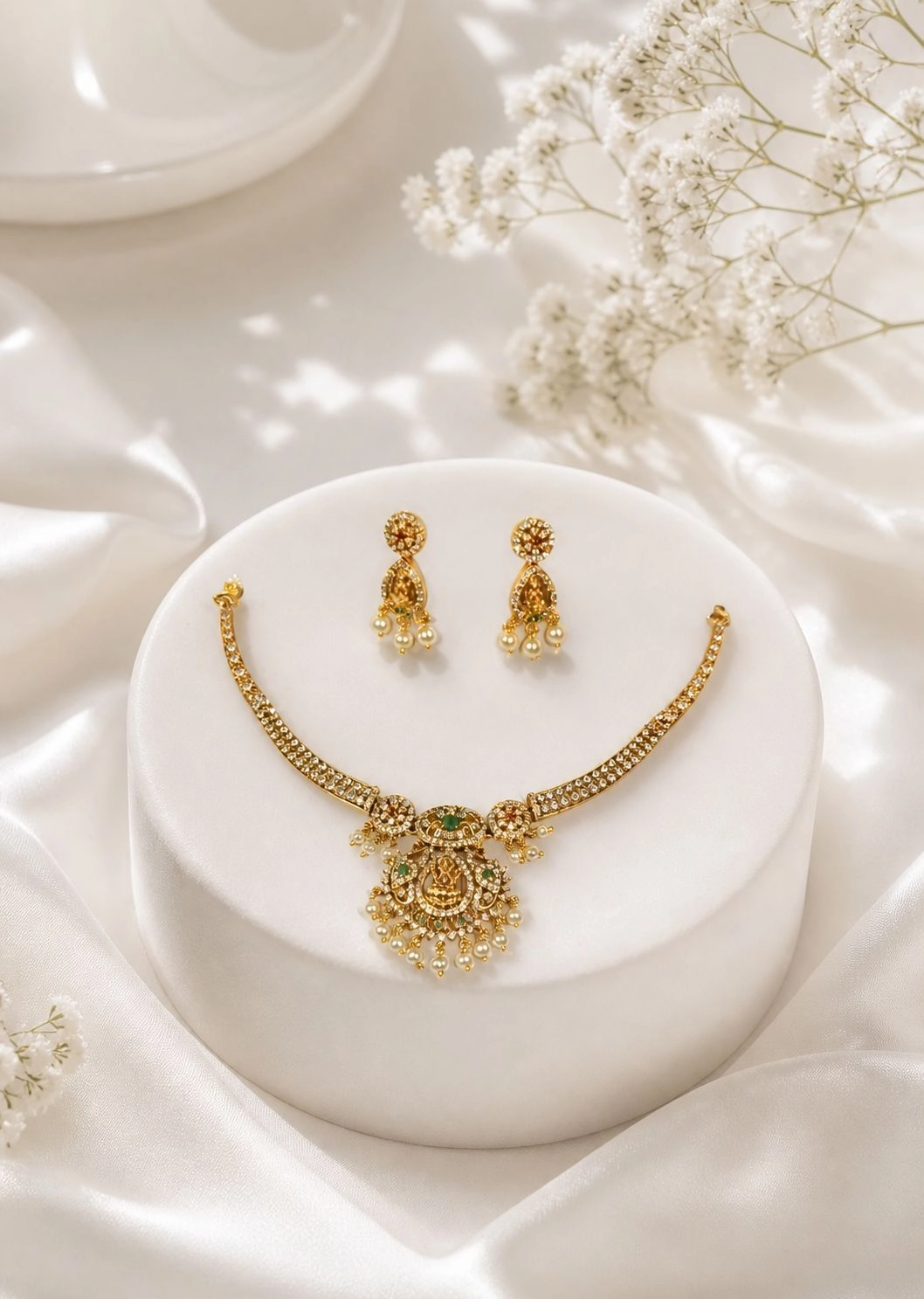 AD lakshmi necklace set 1