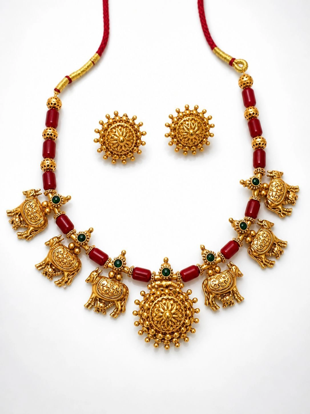 Kamadenu floral fusion Necklace set