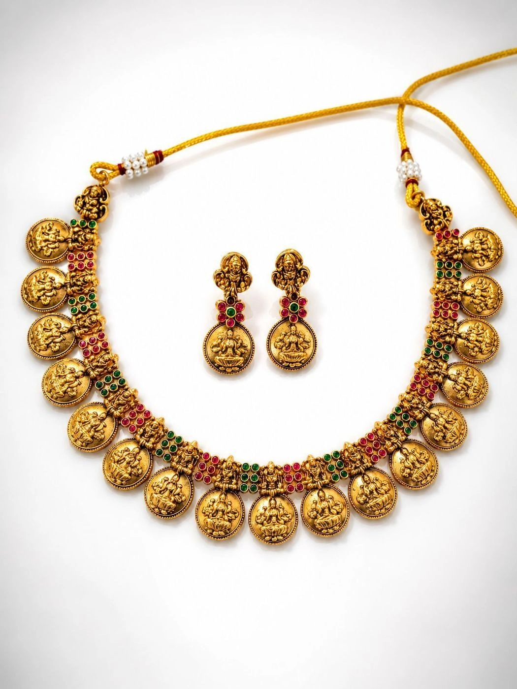 Lakshmi coin Necklace set
