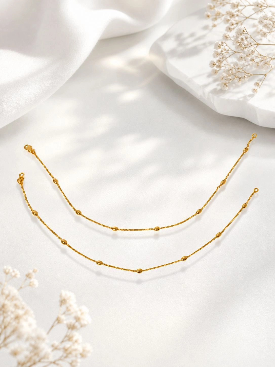 Oval ball Anklet