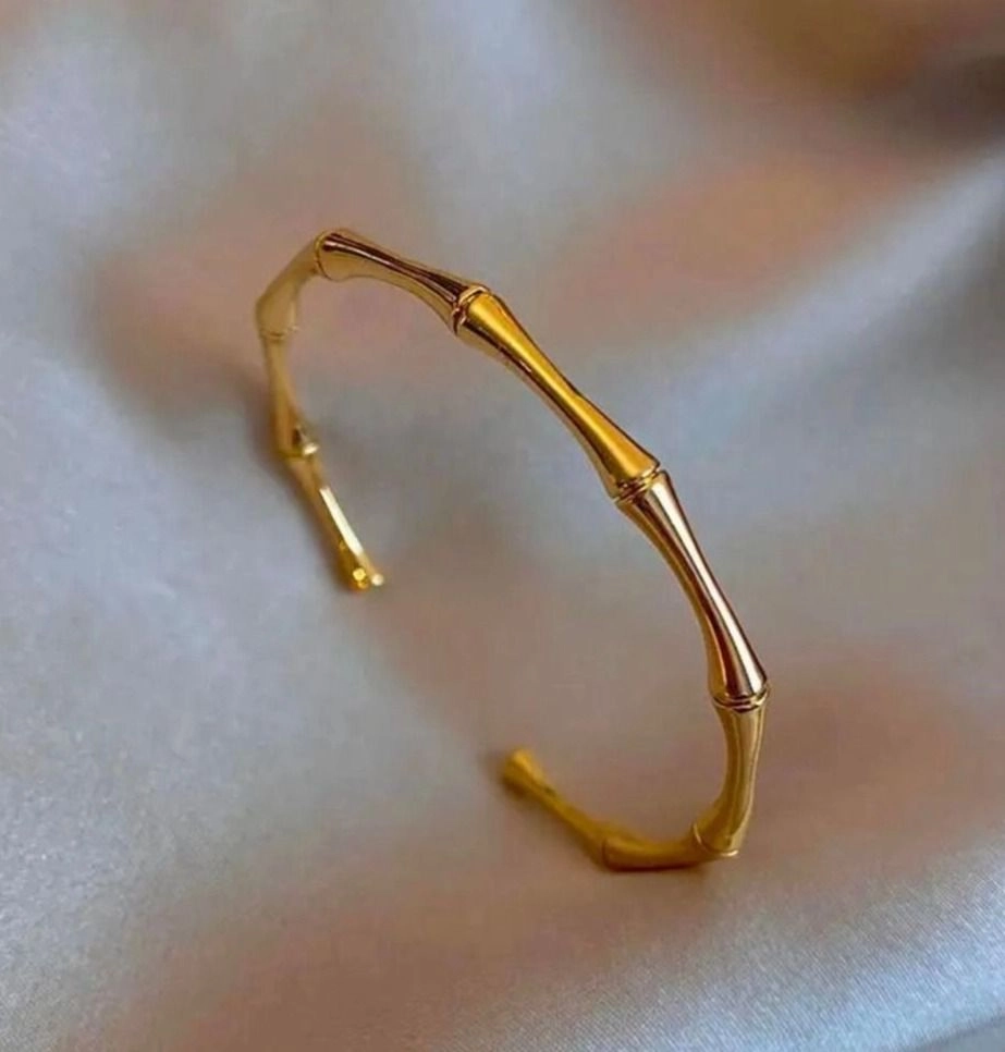 Bamboo open bangle 2