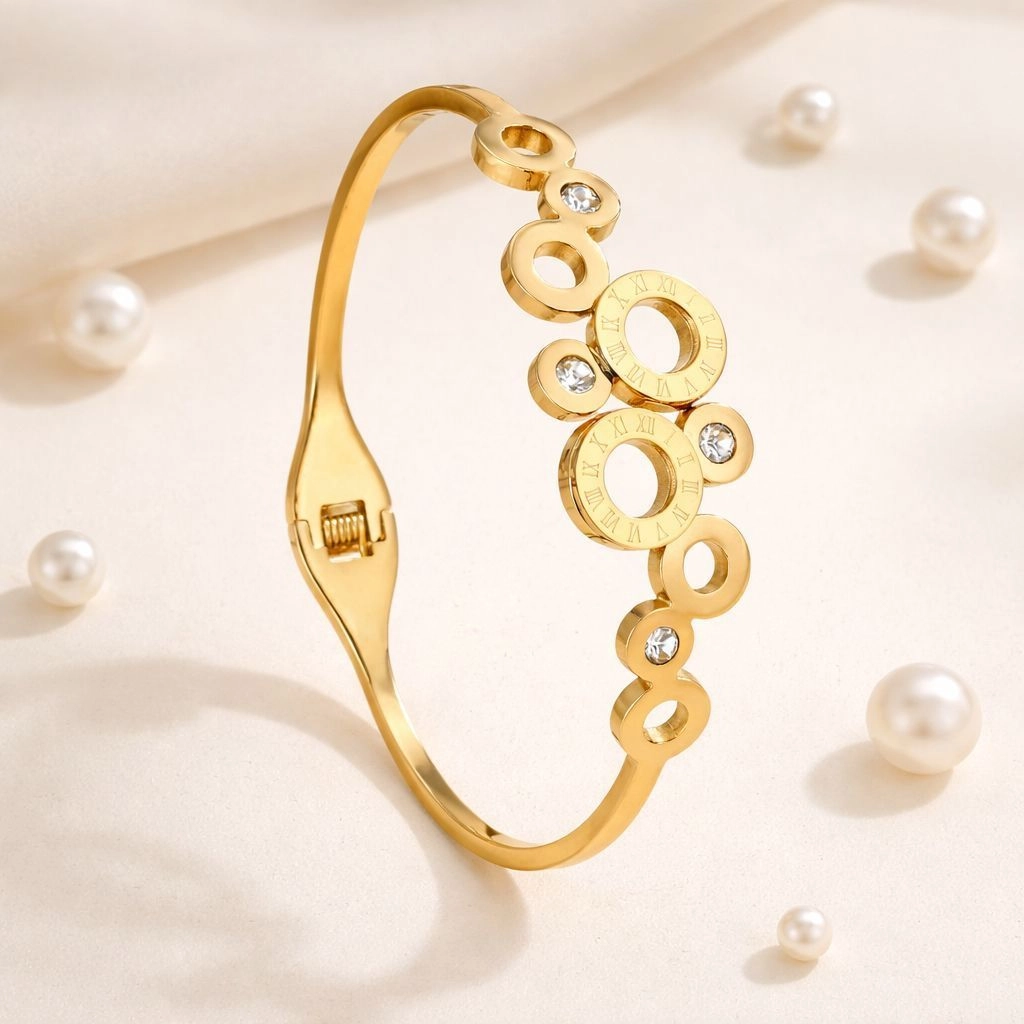 Geometric Circle Bangle