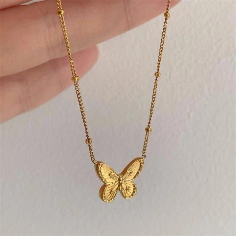 Butterfly pendant chain