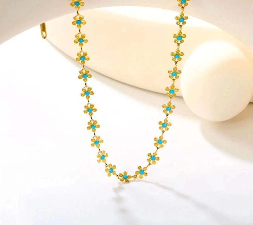 Flower chain necklace 🌸 1