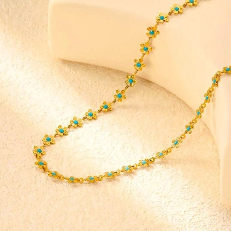Flower chain necklace 🌸 3