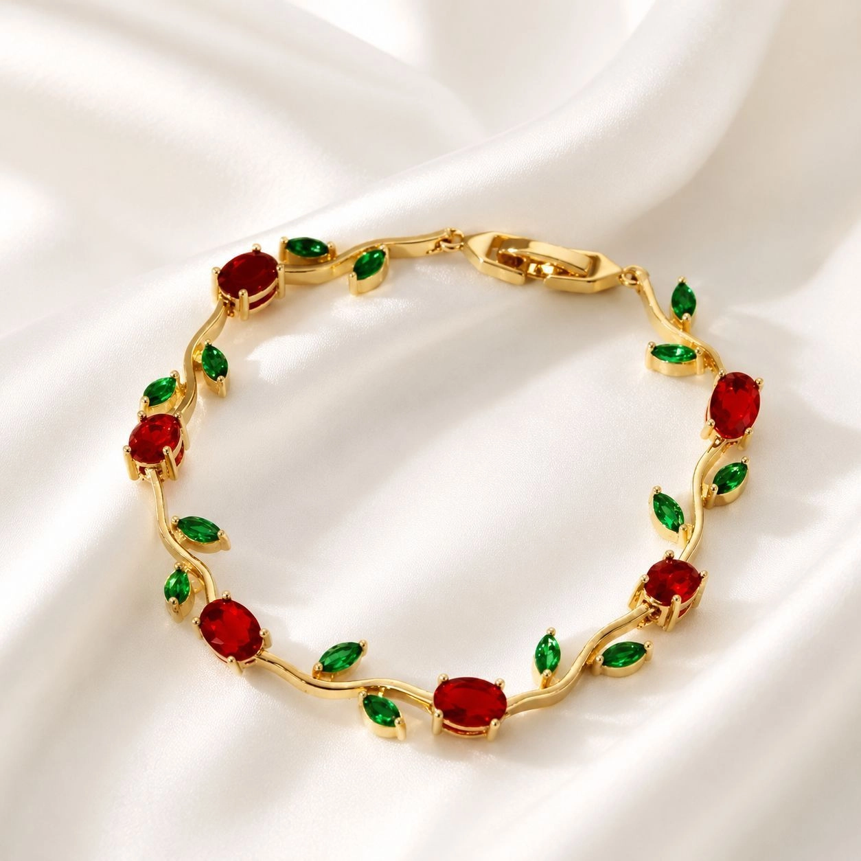 Ruby & Emerald Tulip Crystal
Bracelet 1