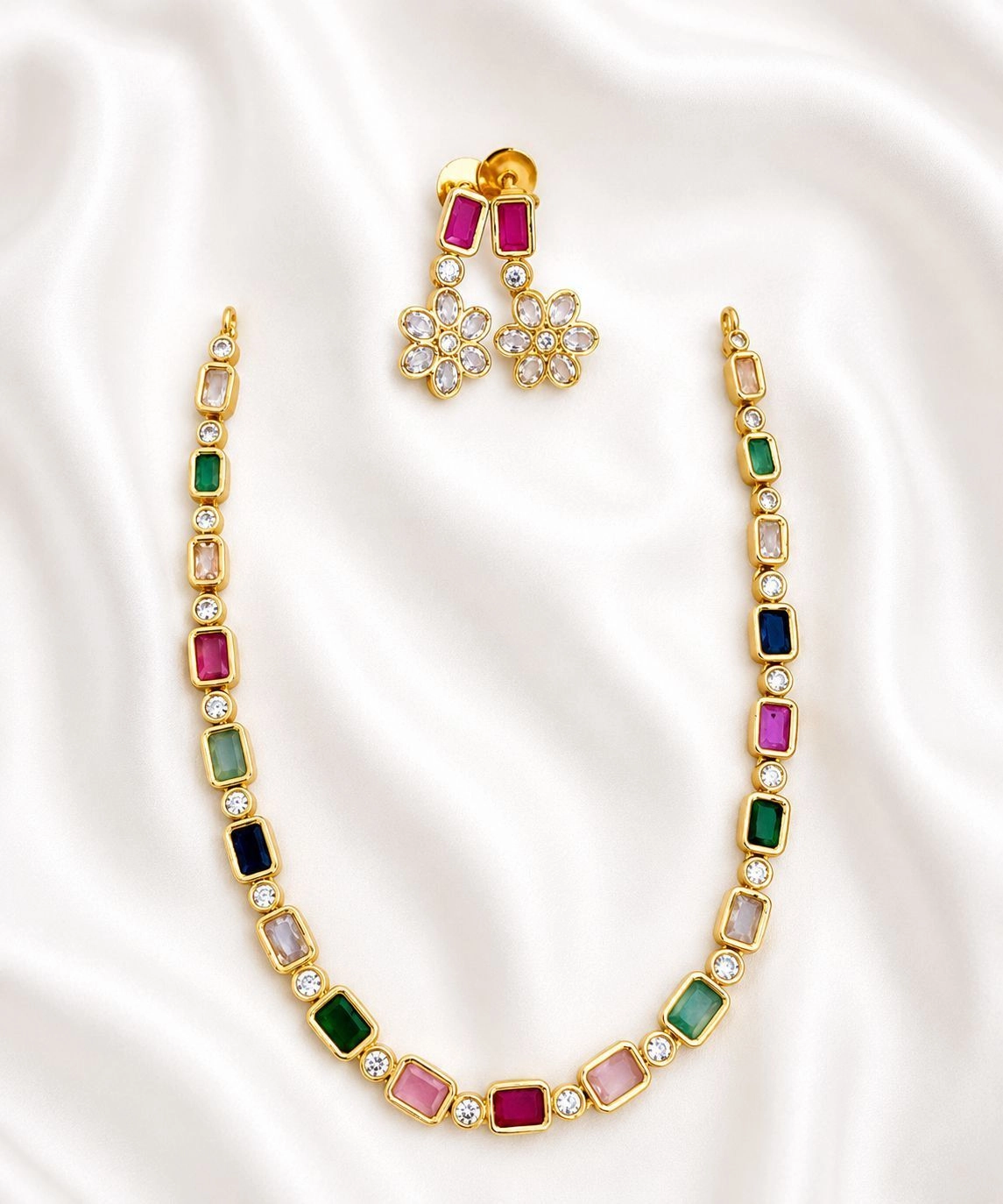 Cute Multi colour Necklace set