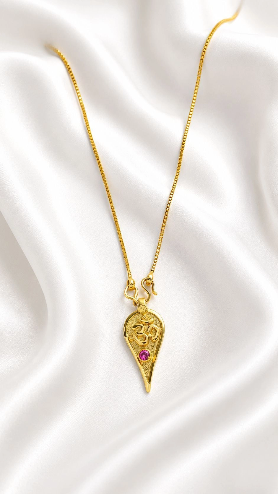 Single stone Ohm thali with chain