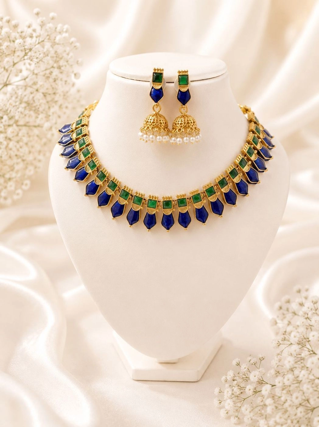 Blue Nagapadam set