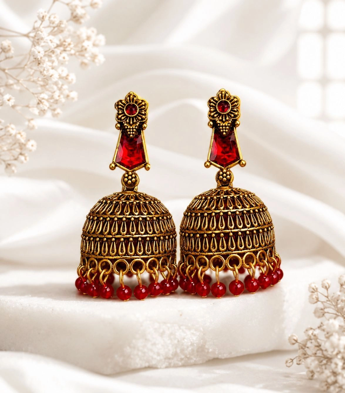 Red Jhumka