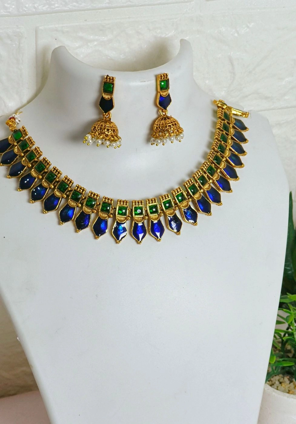Blue Nagapadam set