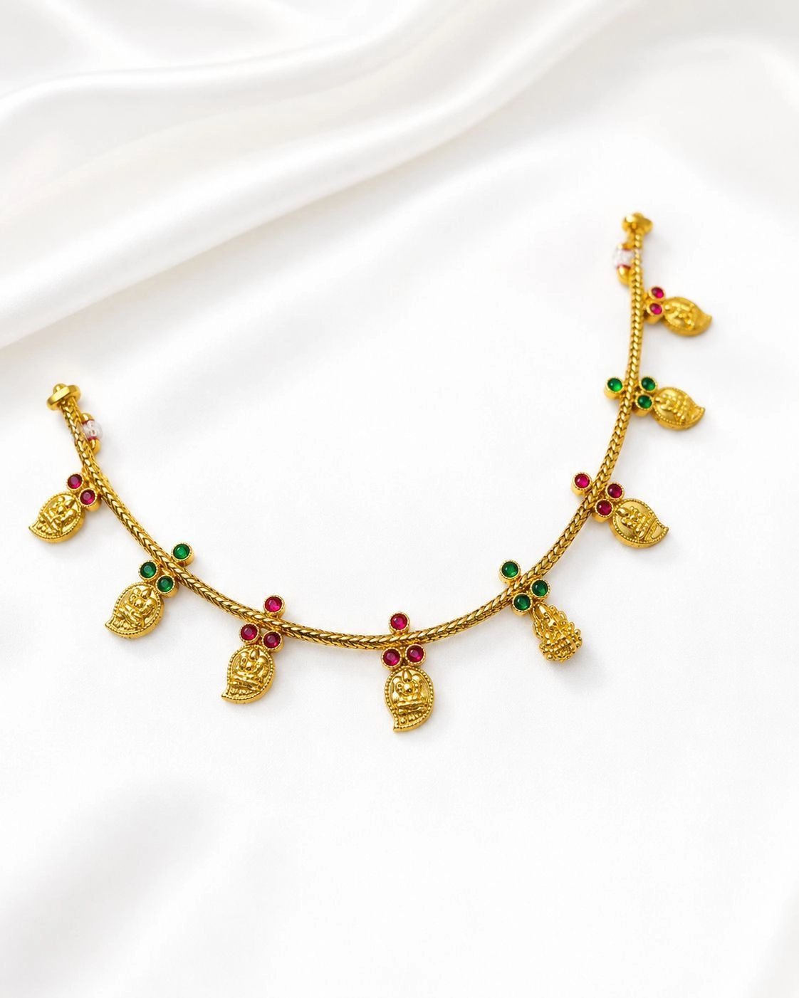 Traditional temple mango necklace set 1