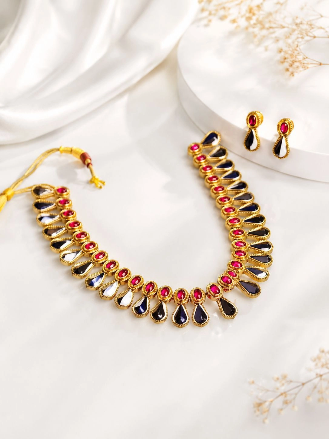 Red&Blue Combo Necklace set 2