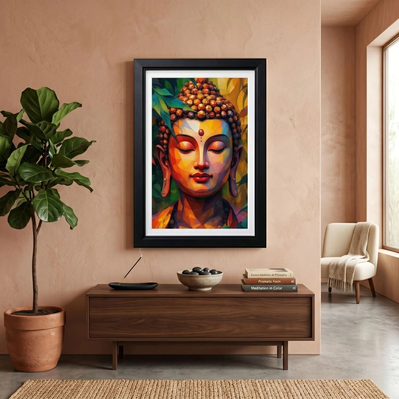 Geometric Buddha Edition 18x12 2