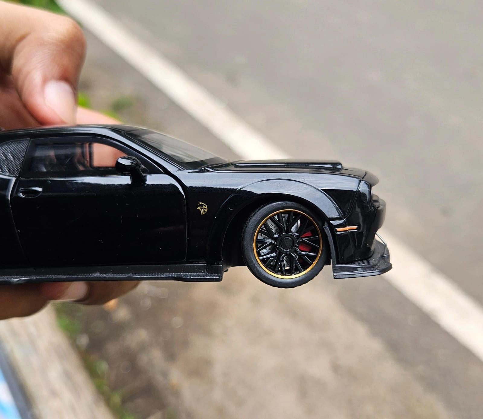 Dodge Challanger Demon Black 1:32 Premium Scale Metal Diecast Car 8