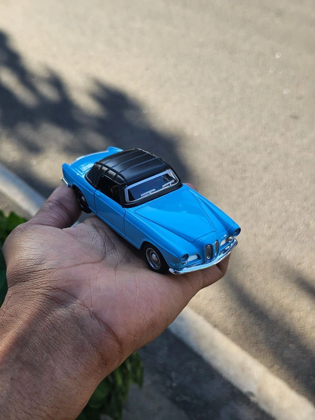Bmw 503 Cabriolet 1:36 Scale Vintage Metal Diecast Car Blue 1