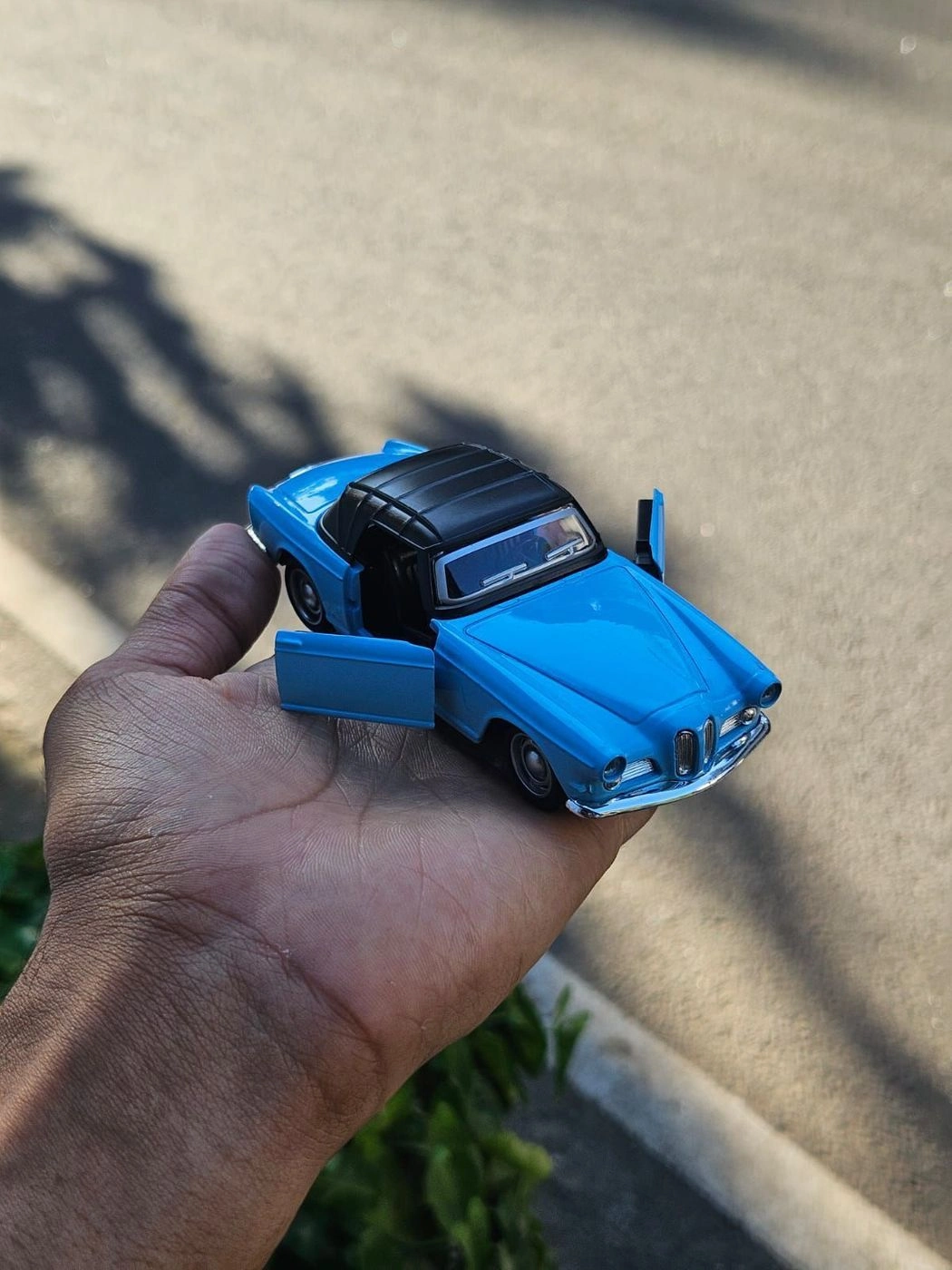 Bmw 503 Cabriolet 1:36 Scale Vintage Metal Diecast Car Blue 4
