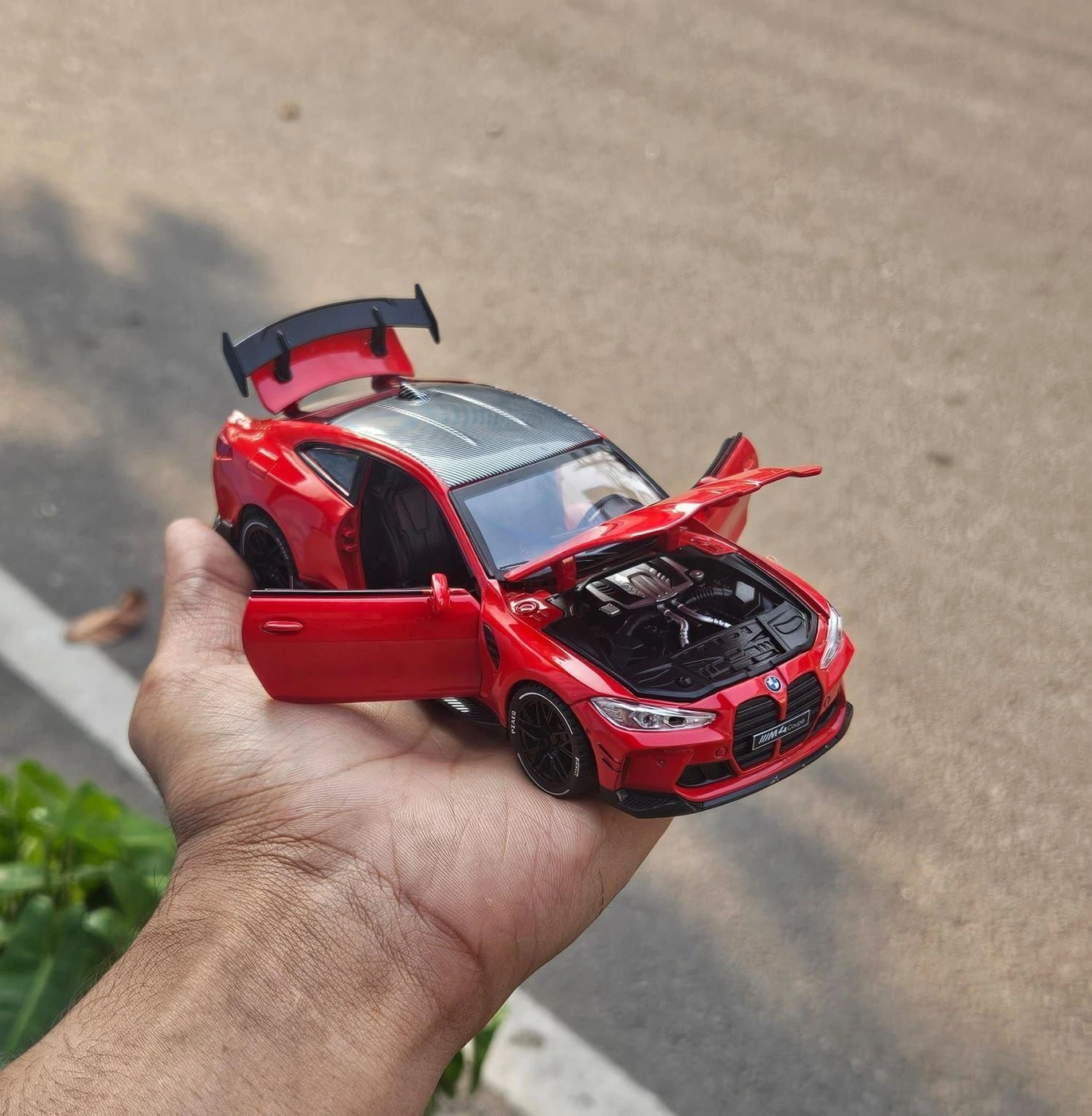 Bmw M4 Red 1:32 Premium Scale Metal Diecast Car 4