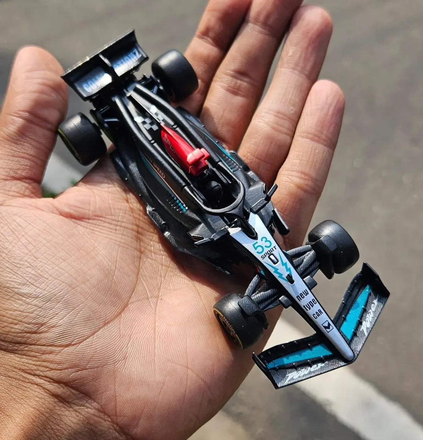 F1 Metal Diecast 1:36 Scale Mercedes Black 4