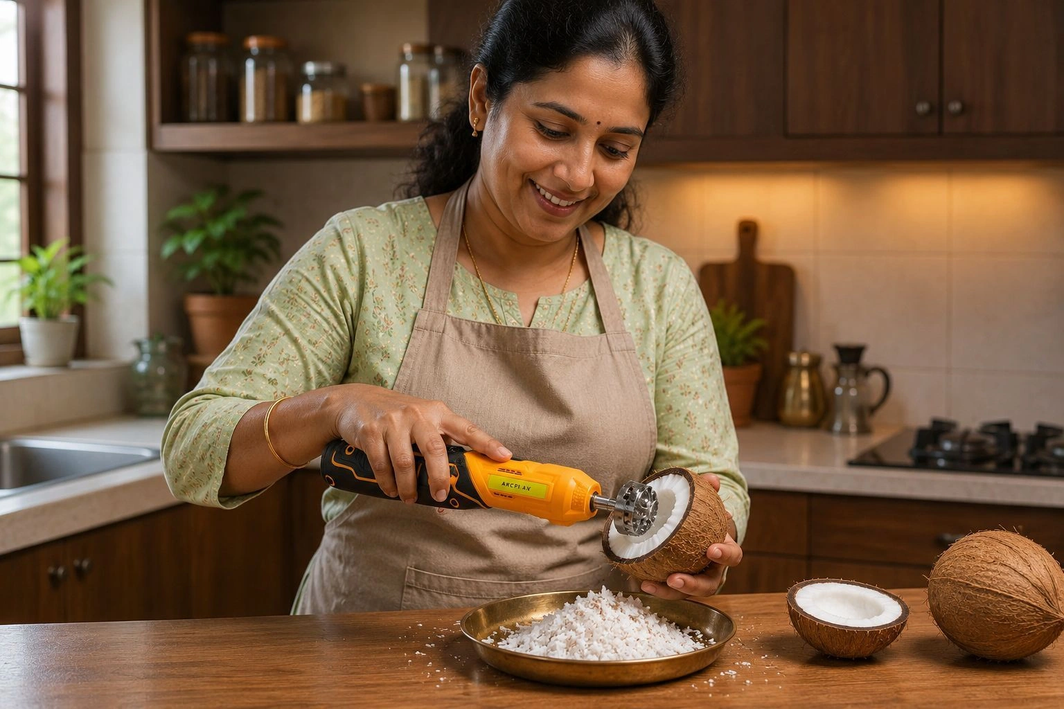 Smart handy coconut grater 3