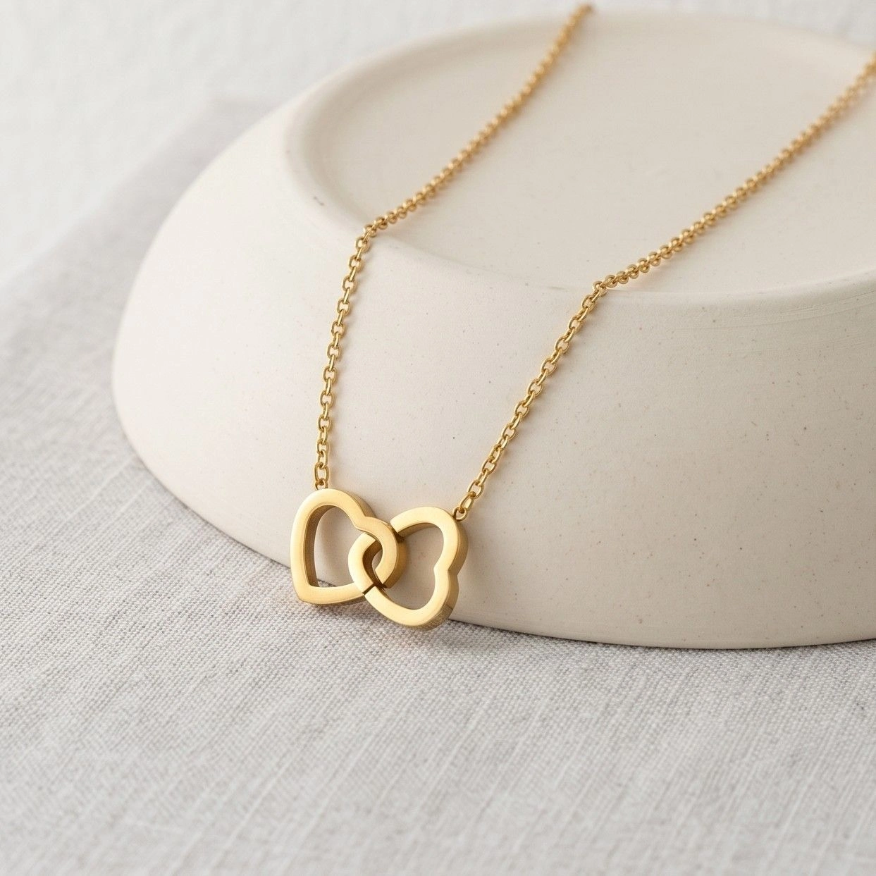 Anti Tarnish Stainless Steel Heart Themed Pendant Necklace 1