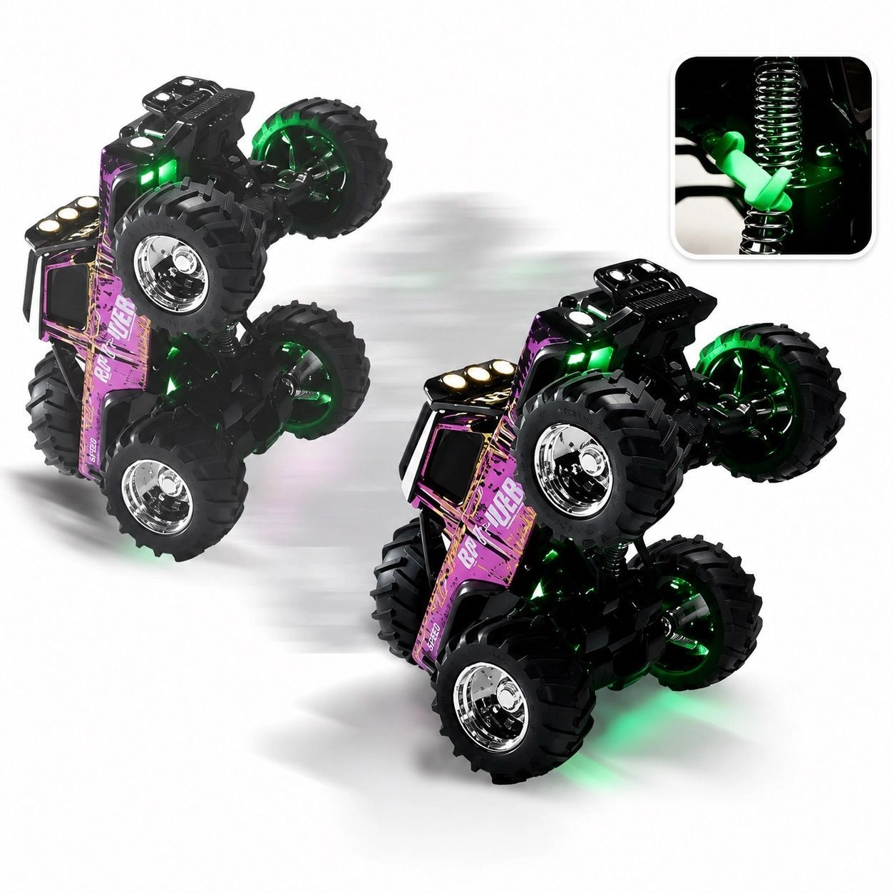 Trasped HG4-477 Monster Truck MINI RC 2.4GHz App Control / BLACK