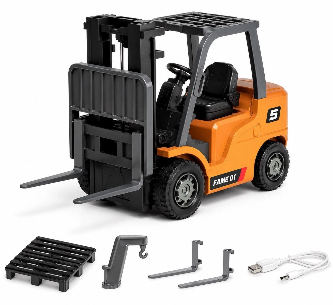 TRASPED HG4-412 1:64 RC Forklift – App & Remote Control with Lights & Sounds