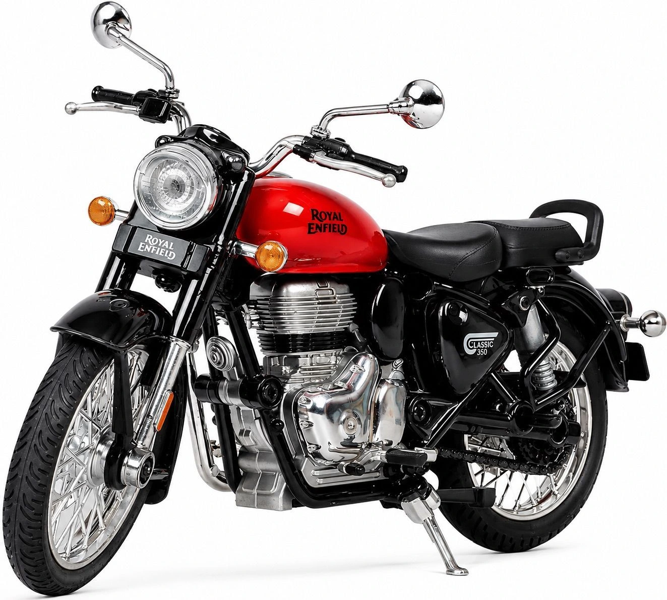 Centy Royal Enfield Cl350 Classic Bullet Bike ABS Plastic Toy Motorcycle | 1:15 Scale with Detachable Parts 1