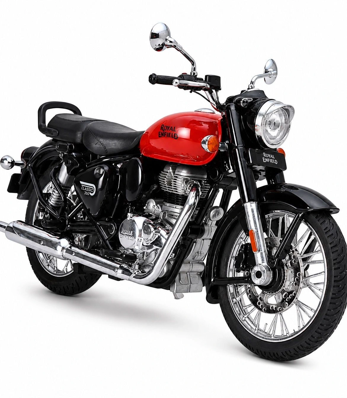 Centy Royal Enfield Cl350 Classic Bullet Bike ABS Plastic Toy Motorcycle | 1:15 Scale with Detachable Parts 2