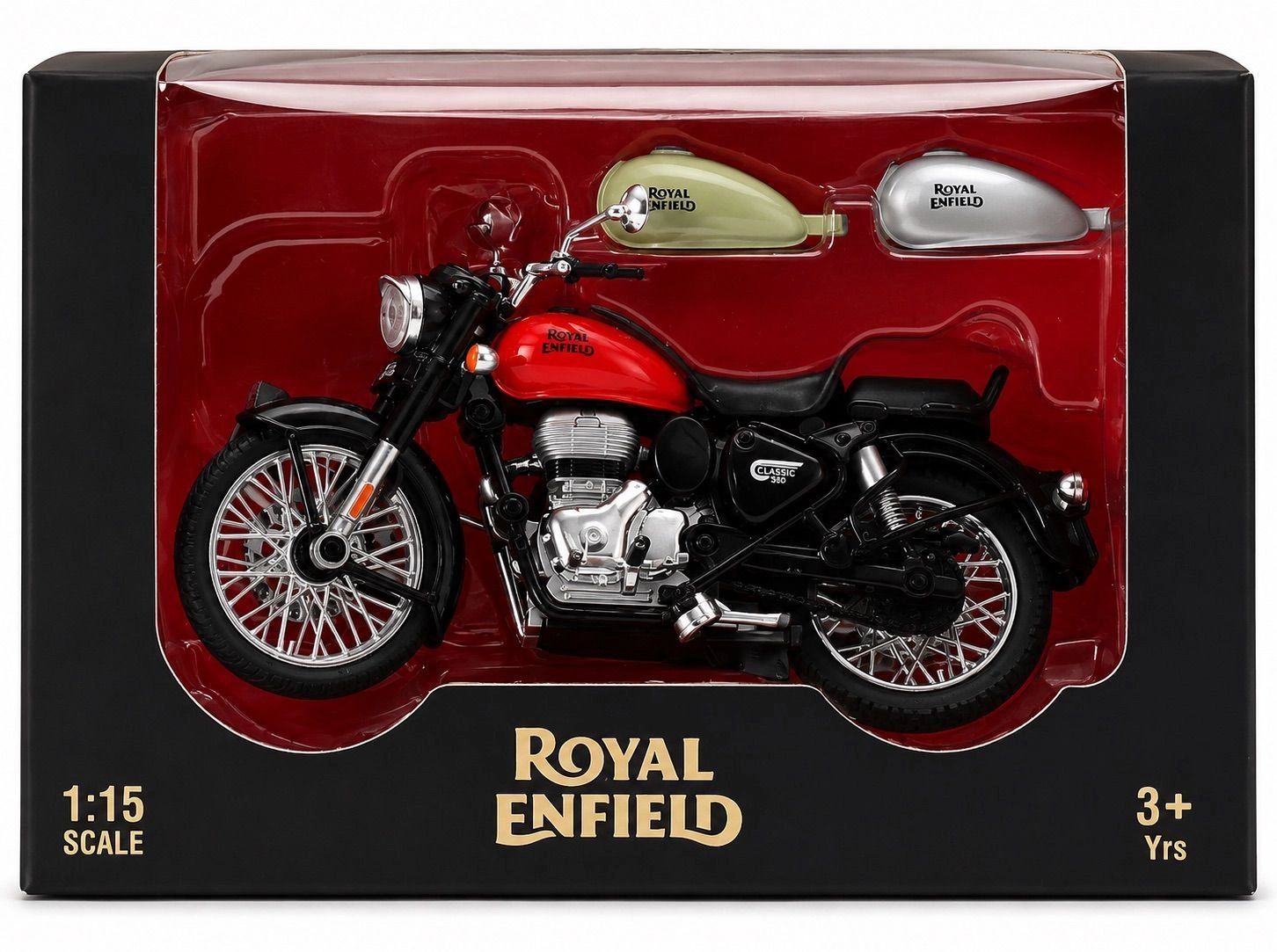 Centy Royal Enfield Cl350 Classic Bullet Bike ABS Plastic Toy Motorcycle | 1:15 Scale with Detachable Parts 3