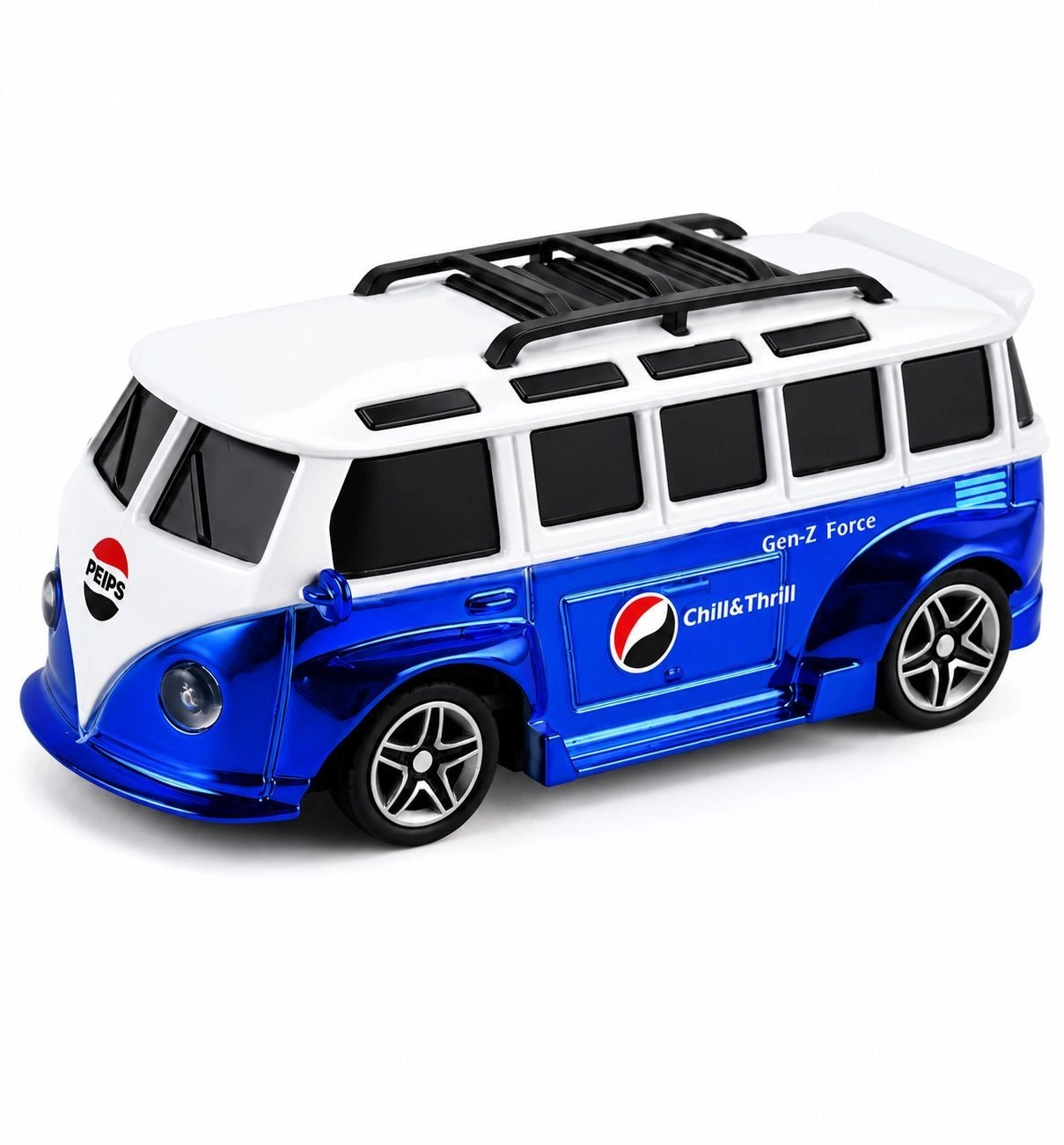 1:43 Alloy Electric Remote Control Car Mini Bus Volkswagen T1 PEPSI EDITION 2