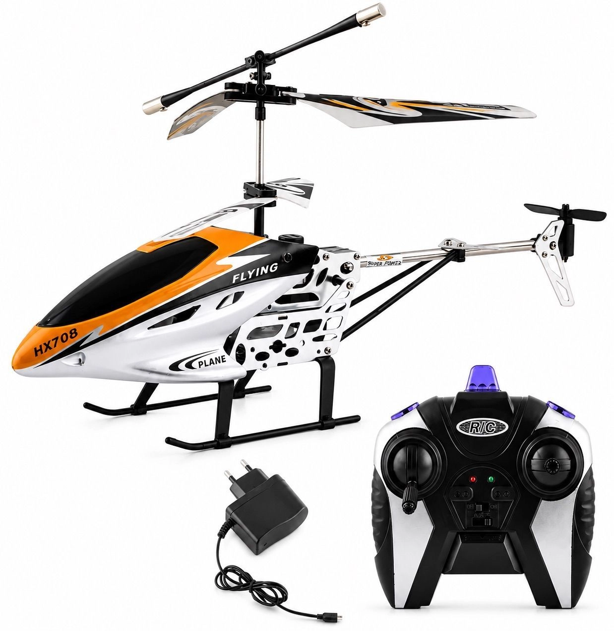 Vmax Hx -708 Remote Control Flying Helicoper with Unbrekeable Blades Chargeable Remote Control Helicopter 1