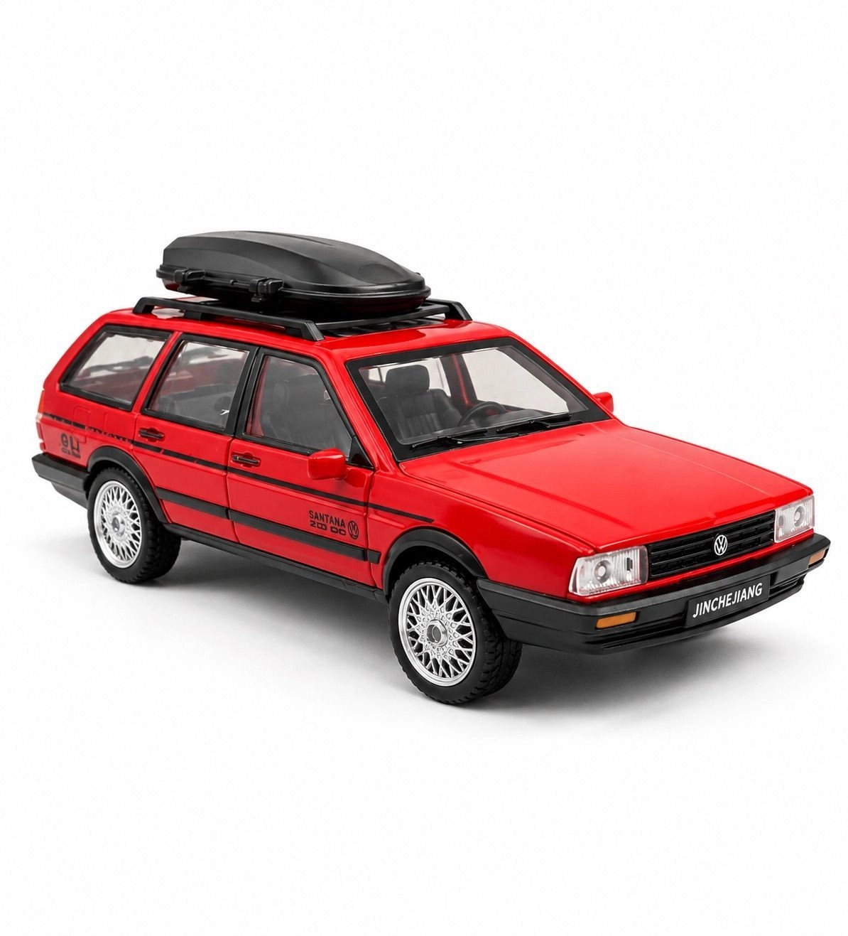 Volkswagen Santana Variant Estate Wagon 1:32 Scale Diecast Model | Red Premium Alloy Metal Miniature Collectible Car 1