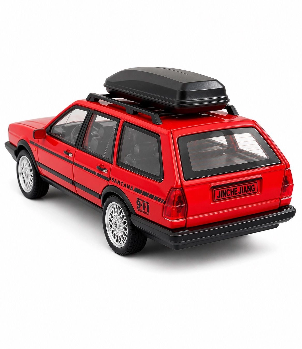Volkswagen Santana Variant Estate Wagon 1:32 Scale Diecast Model | Red Premium Alloy Metal Miniature Collectible Car 2