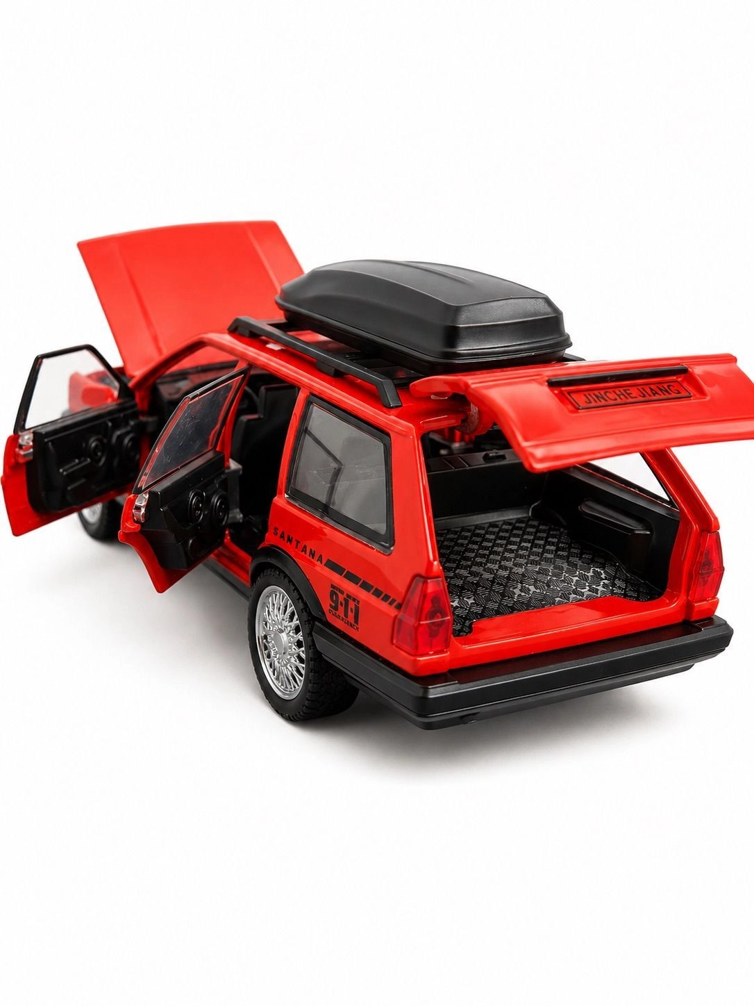 Volkswagen Santana Variant Estate Wagon 1:32 Scale Diecast Model | Red Premium Alloy Metal Miniature Collectible Car 4