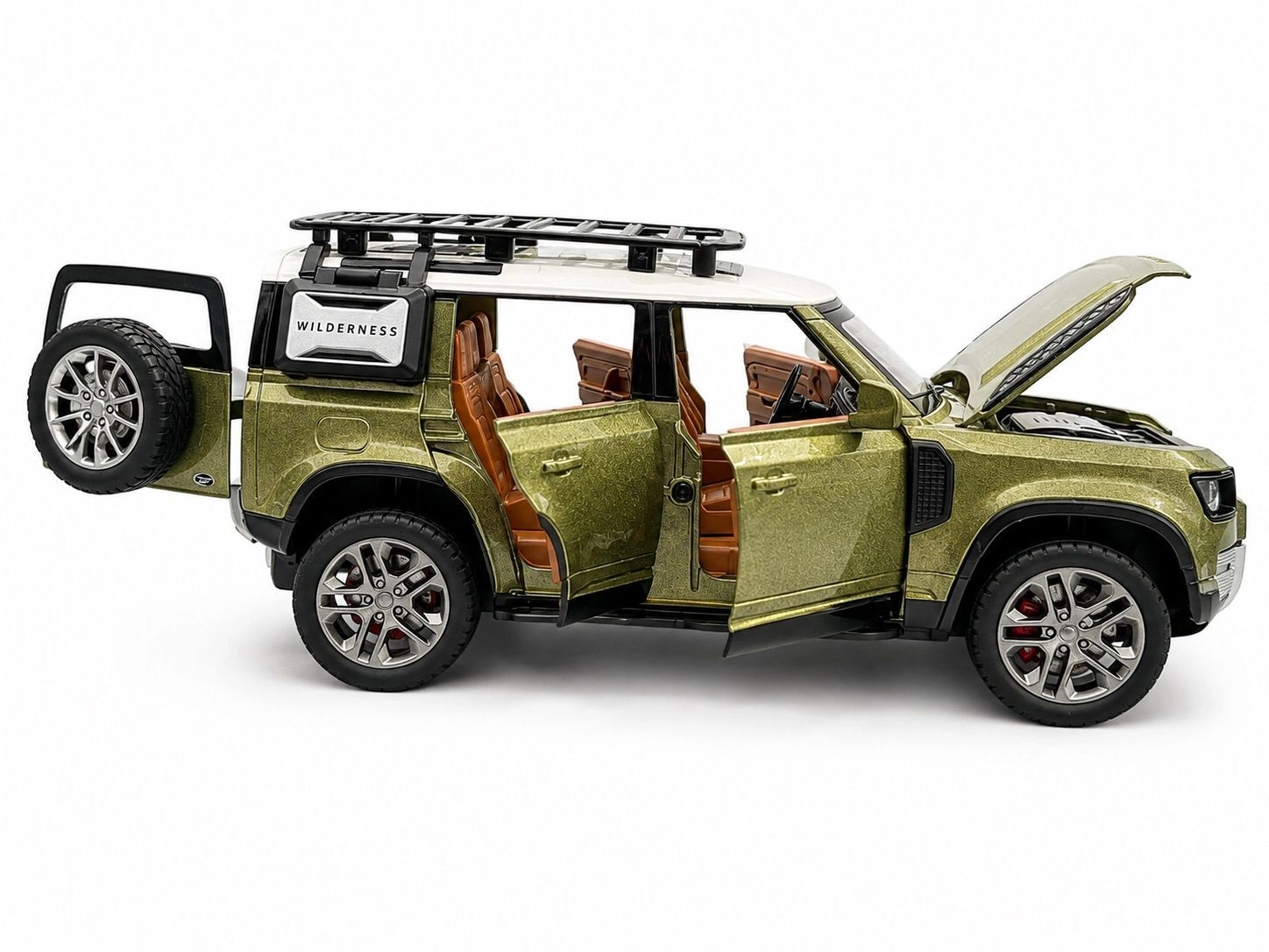 Diecast Metal RC 1/22 Scale Defender Toy Car for Boys, 2WD  Remote Control Jeep with Durable Tires and Long Range Control(Multicolour) 2