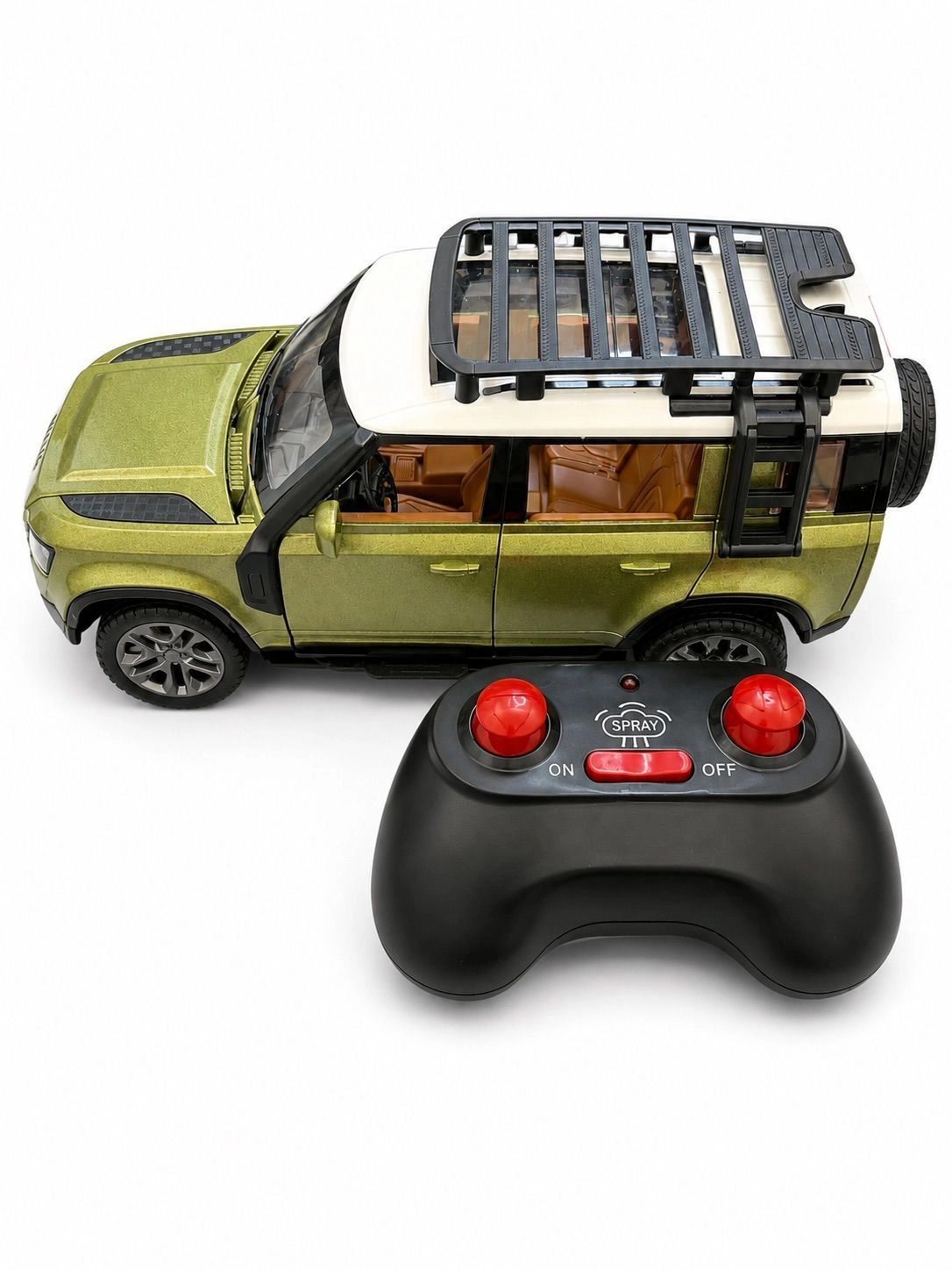 Diecast Metal RC 1/22 Scale Defender Toy Car for Boys, 2WD  Remote Control Jeep with Durable Tires and Long Range Control(Multicolour) 4