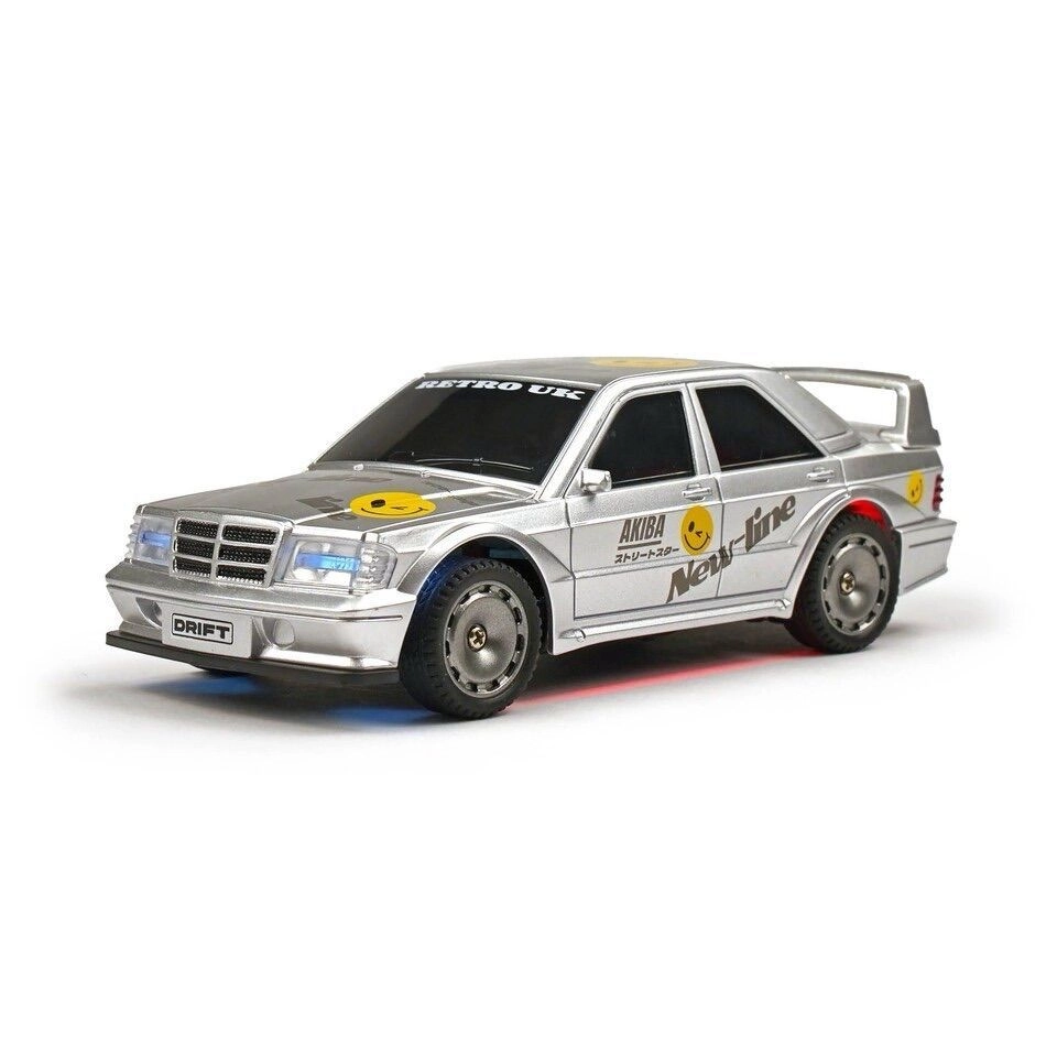 Whoosh 1/43 RC Drift Car - Merc DTM Silver