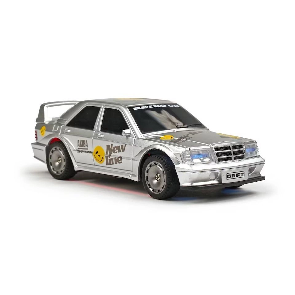 Whoosh 1/43 RC Drift Car - Merc DTM Silver 7