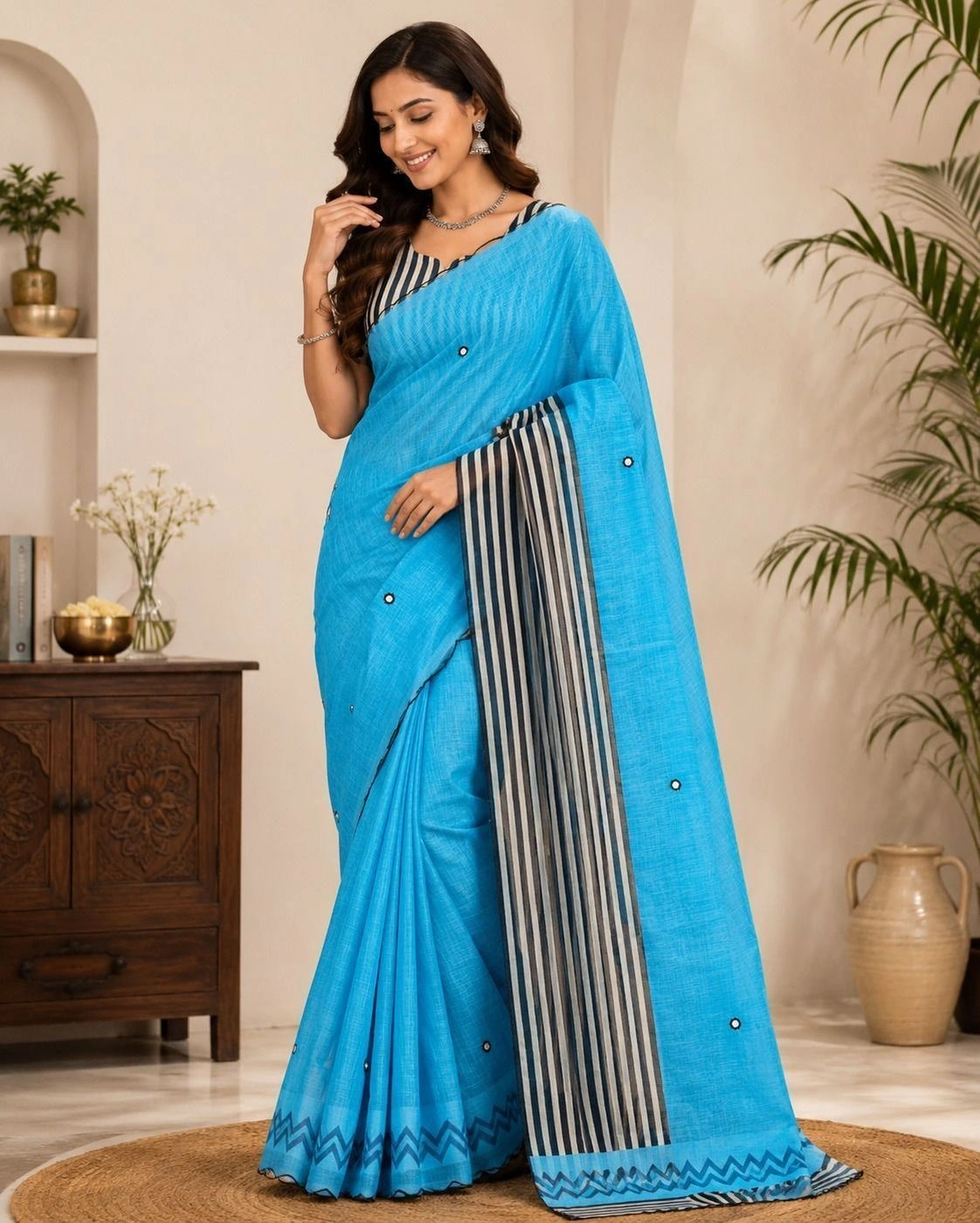 MIXED COTTON SAREE 1