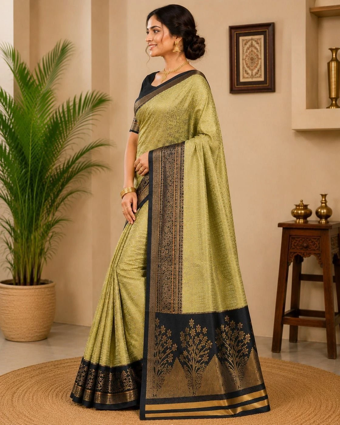 New Stylish Brocade Saree 2
